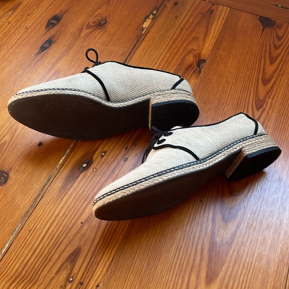 Tory Burch Cream and Black Espadrilles - Picture 7 of 8